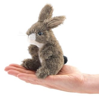 Folkmanis Mini Jackrabbit Finger Puppet