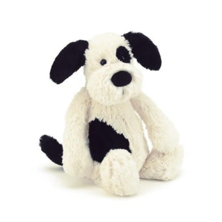 Jellycat Bashful Black & Cream Puppy