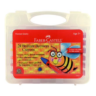 Faber Castell 24 Brilliant Beeswax Crayons
