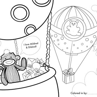 Hot Air Balloon Coloring Page Hot Air Balloon Coloring Page