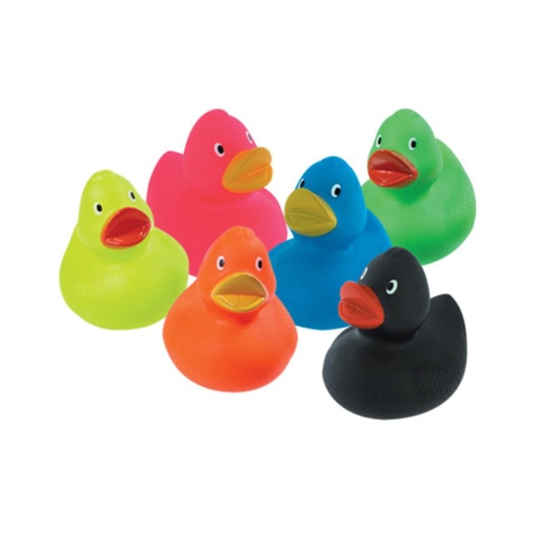 Funky Colorful Rubber Duck
