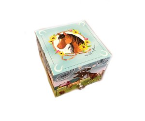 horse musical jewelry box