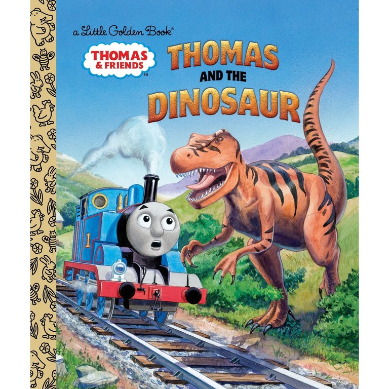 Little Golden Book Thomas Train & the Dinosaur