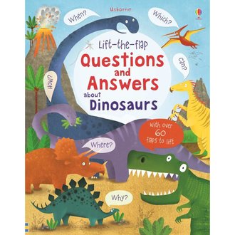 Usborne Books Q&A Lift-The-Flap Books Dinosaurs