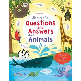 Usborne Books Q&A Lift-The-Flap Books Animals