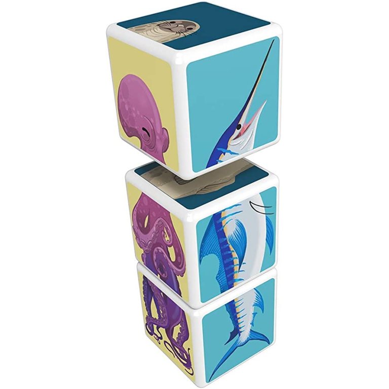 Magicube 3pc Magnetic Blocks Ocean Animals