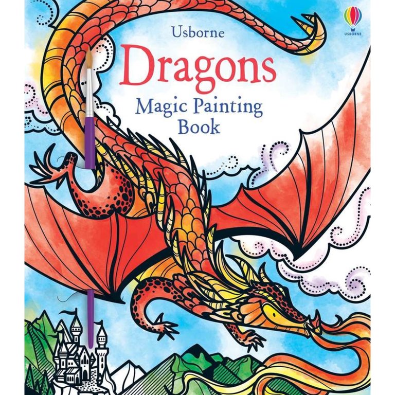 Usborne Books Magic Painting Book Dragons