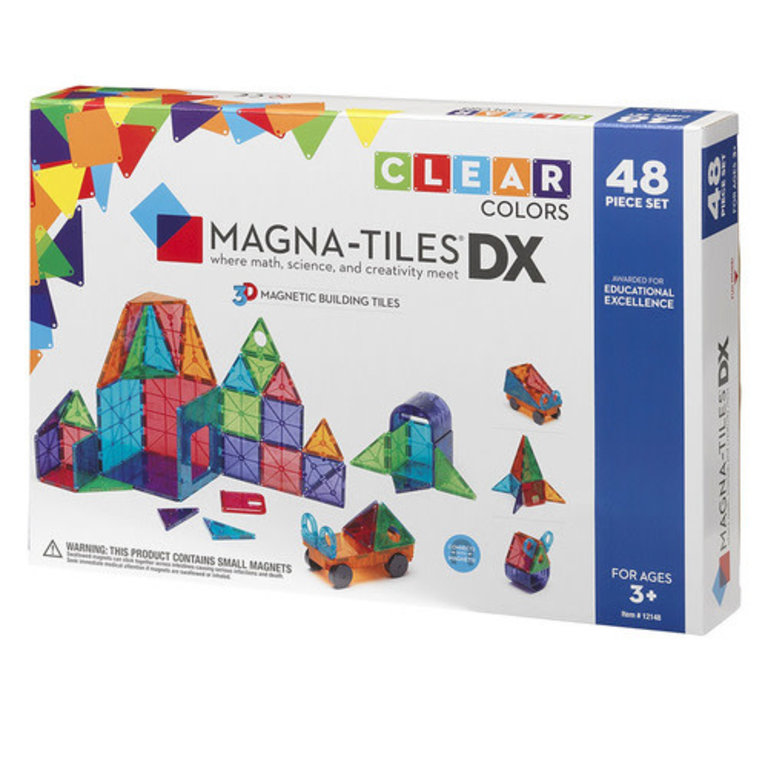 Magnatiles Magnatiles Clear Colors 48pc Set