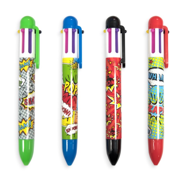 Ooly 6 Click Pen Comic Attack Assorted