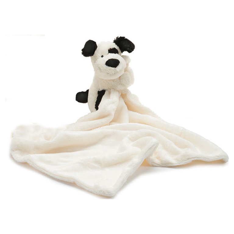 Jellycat Bashful Soother Black & Cream Puppy