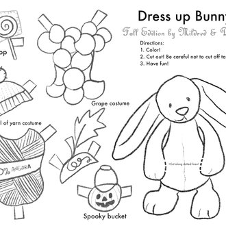 Dress up Bunny - Fall Edition Dress up Bunny - Fall Edition
