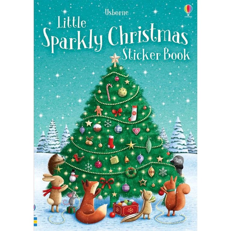 Usborne Books Little Sparkly Christmas Sticker Book