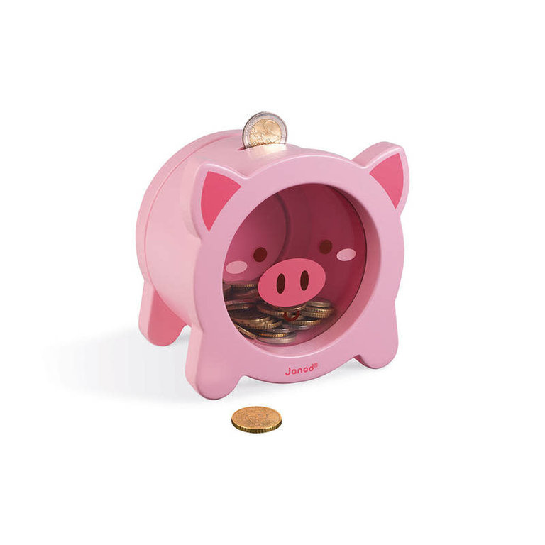 Janod Piggy Bank with Window