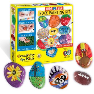 Creativity For Kids Hide & Seek Rock Painting Kit