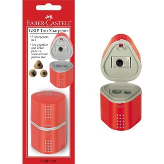 Faber Castell Grip 2001 Trio Sharpening Box Pencil Sharpener