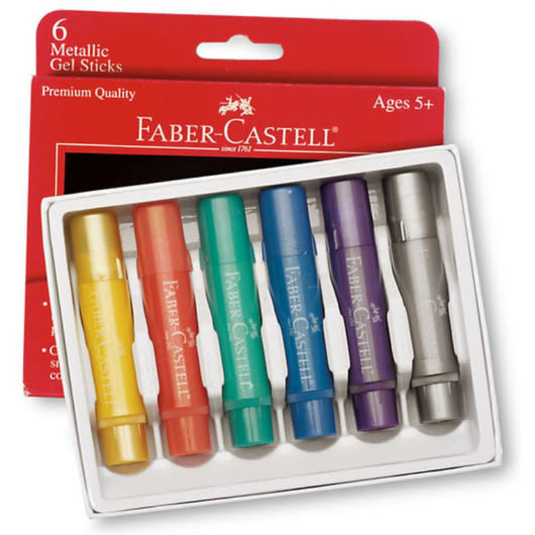 Faber Castell 6 Metallic Gel Sticks