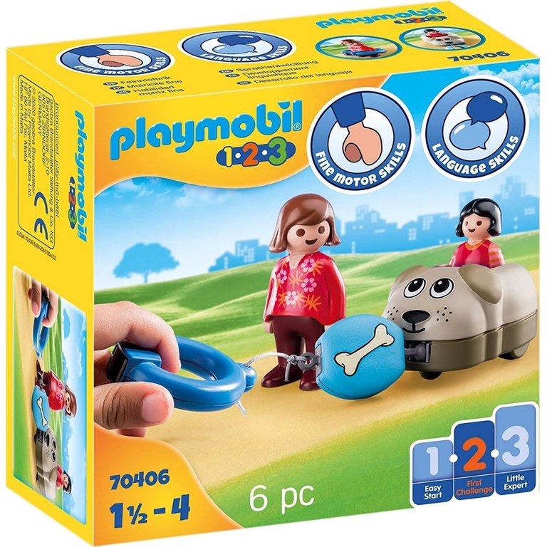 Playmobil Playmobil 123 Dog Train Car 70406