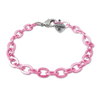 Pink Chain Charm Bracelet