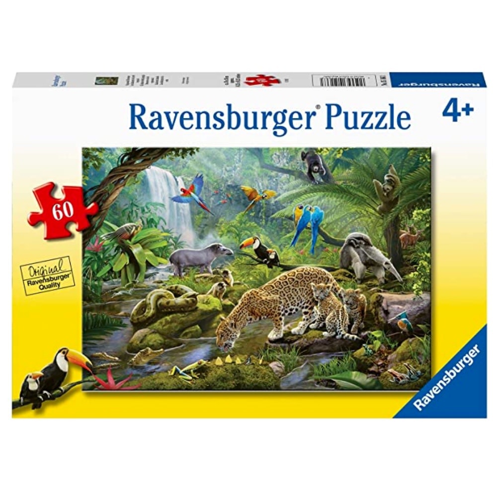 Rainforest Animals 60pc Jigsaw Puzzle - Mildred & Dildred