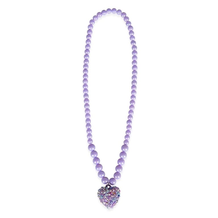 Purple Rockin' Heart Necklace 86115