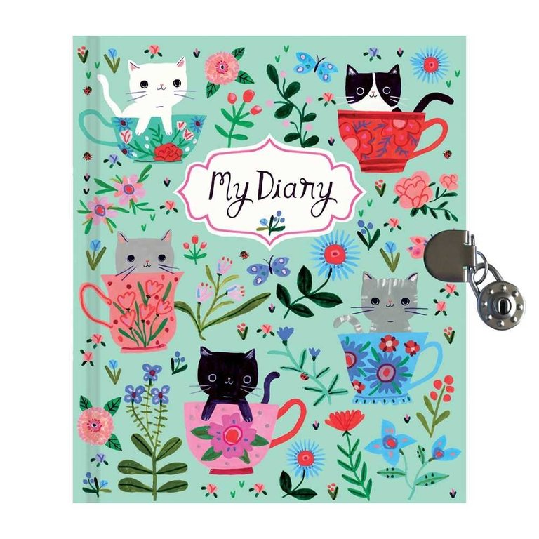 Chronicle Teacup Kittens Locked Diary