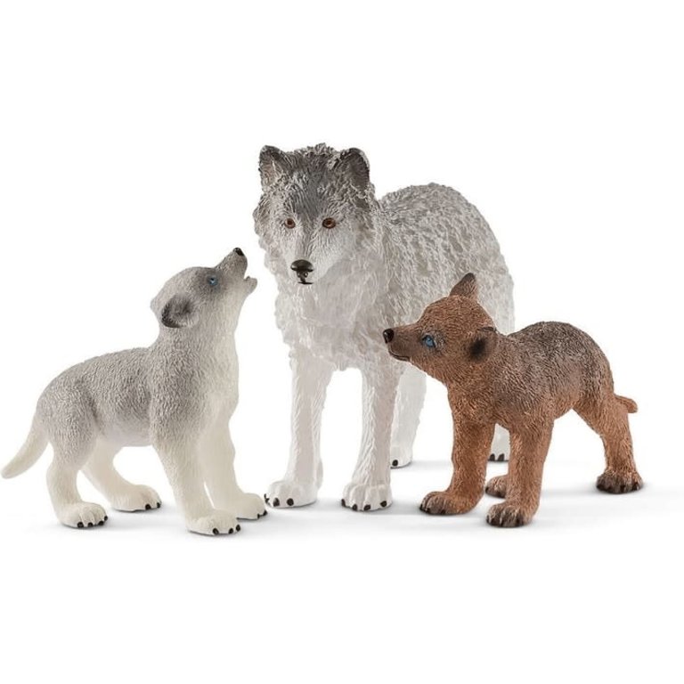 Schleich Mother Wolf with Pups 42472