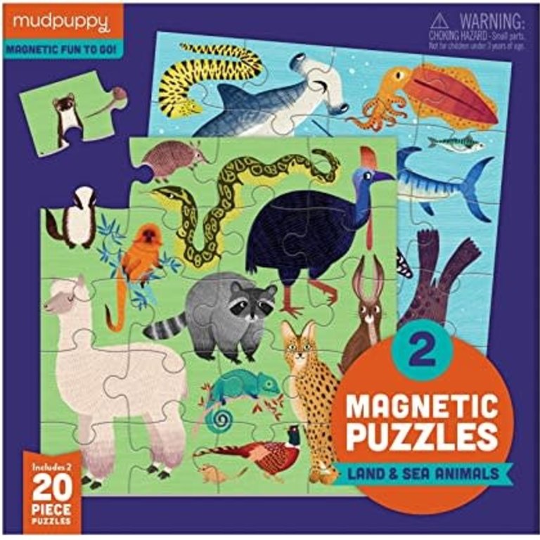 Animals 2-in-1 Magnetic 20pc Jigsaw Puzzle