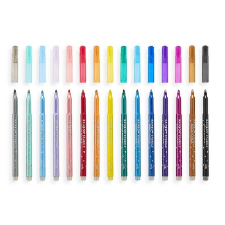 Ooly Rainbow Sparkle Glitter Markers Set of 15