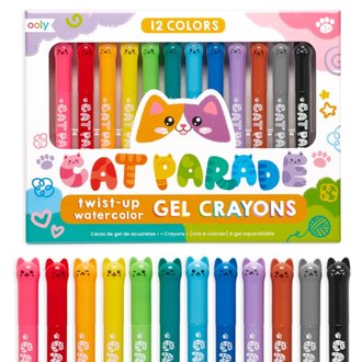 Ooly Cat Parade Twist Up Watercolor Gel Crayons