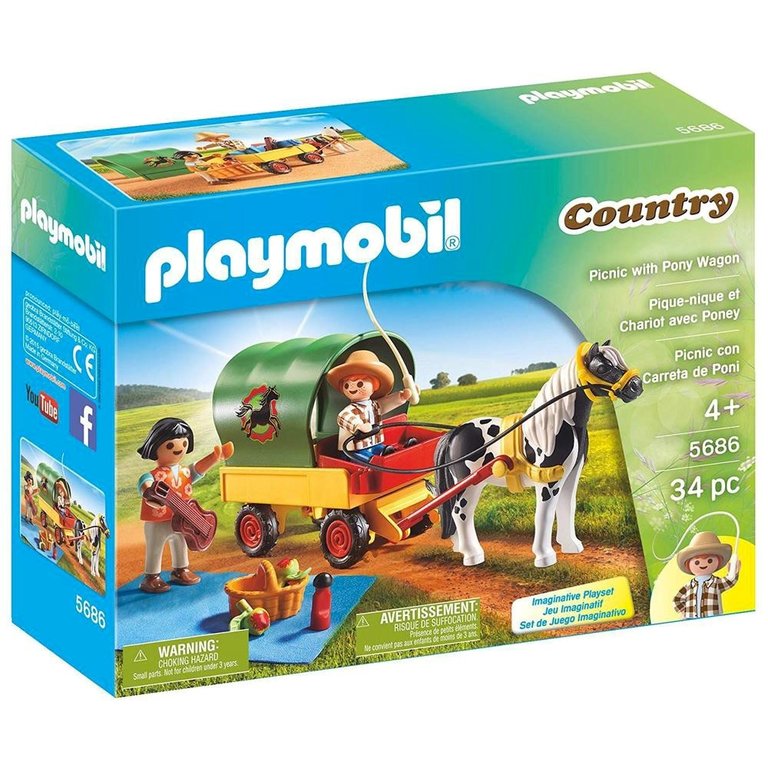 Playmobil Playmobil Picnic with Pony Wagon 5686