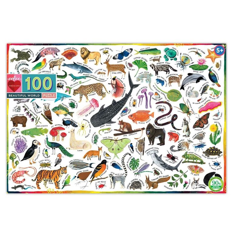 eeBoo EeBoo Beautiful World 100pc Jigsaw Puzzle