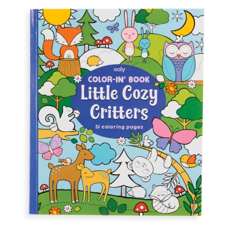 Ooly Little Cozy Critters Color-in' Book