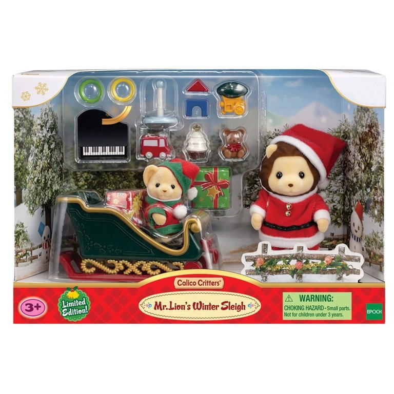 Calico Critters Calico Critters Mr. Lion's Winter Sleigh