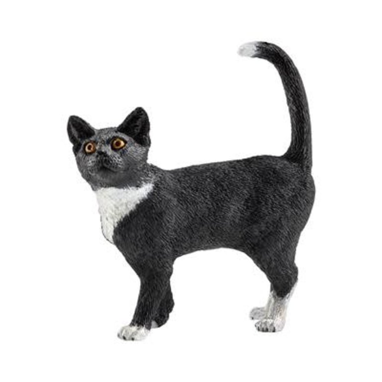 Schleich Standing Tuxedo Cat 13770