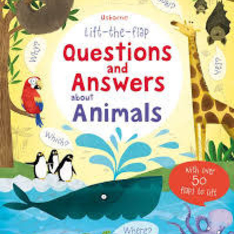 Usborne Books Q&A Lift-The-Flap Books Animals