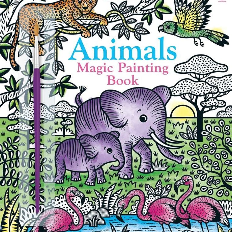 Usborne Books Magic Painting Book Animals