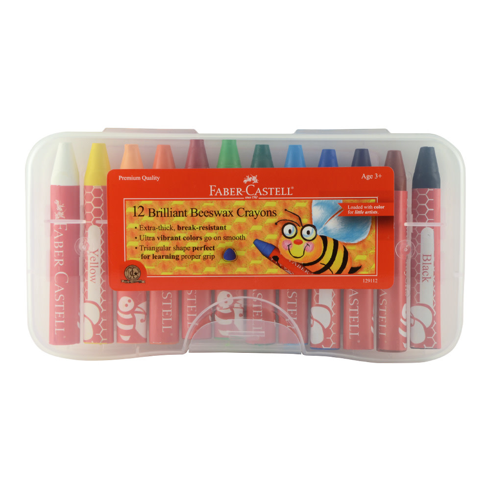 Faber Castell 12 Beeswax Crayons