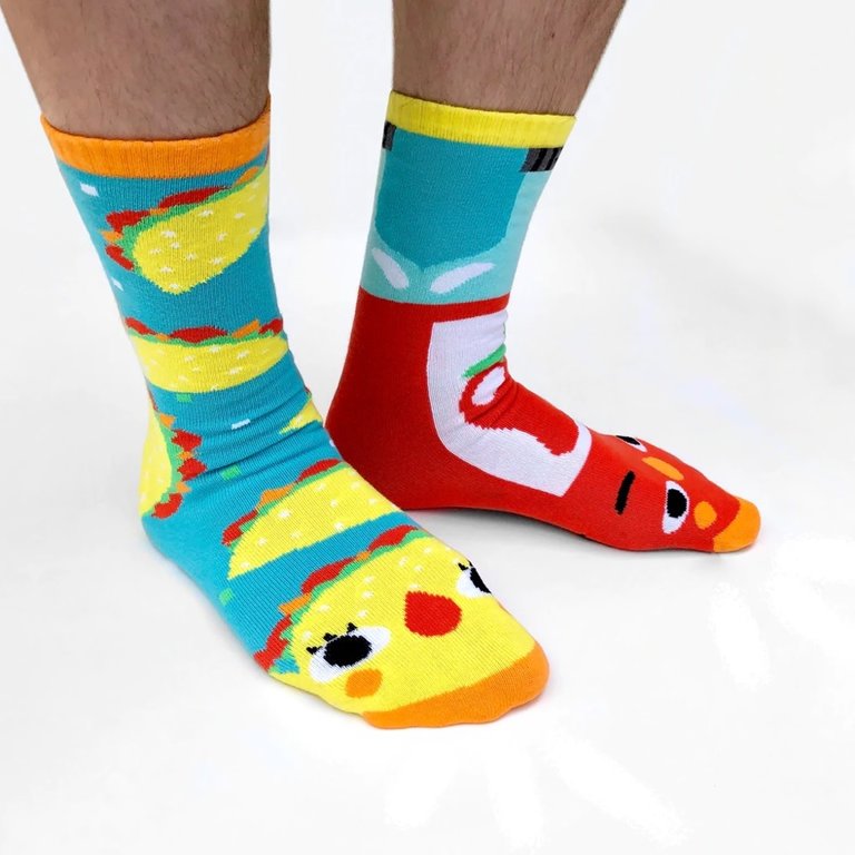 Taco & Hot Sauce Socks