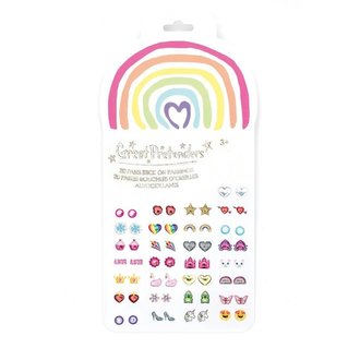 Stick On Earrings Rainbow Love