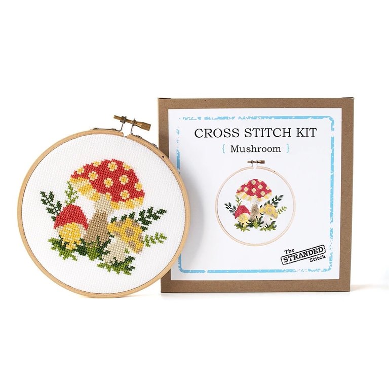 Mushroom Cross Stitch Kit