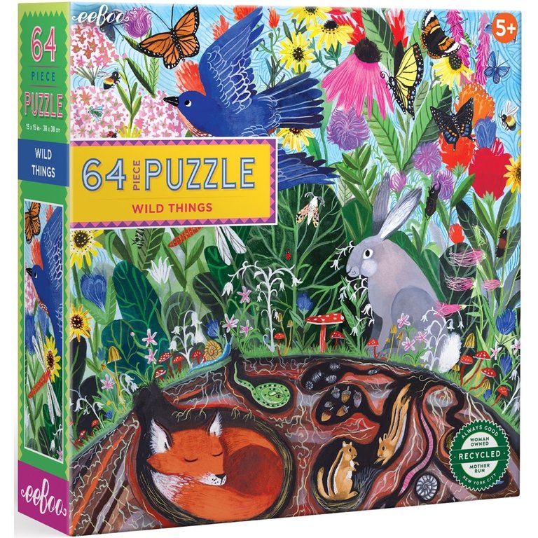 eeBoo EeBoo Wild Things 64pc Jigsaw Puzzle
