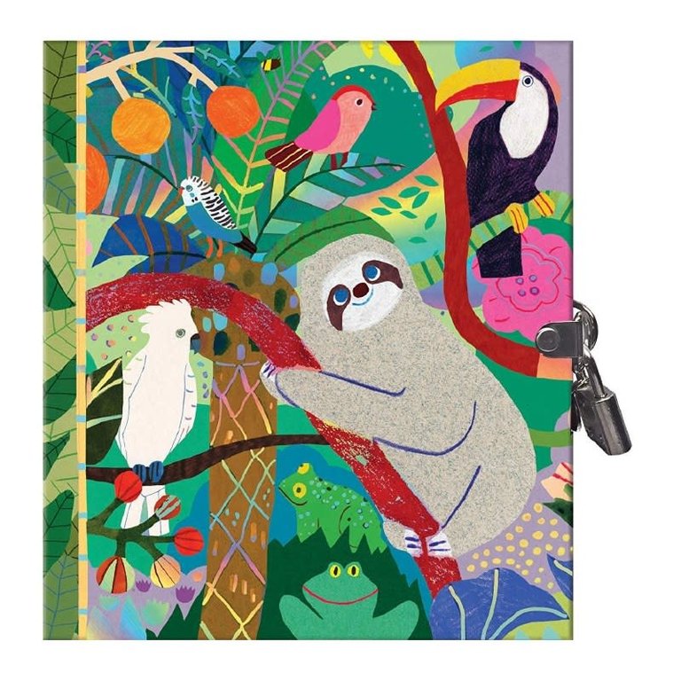 eeBoo Sloth Locking Diary Journal