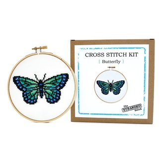 Blue Butterfly Cross Stitch