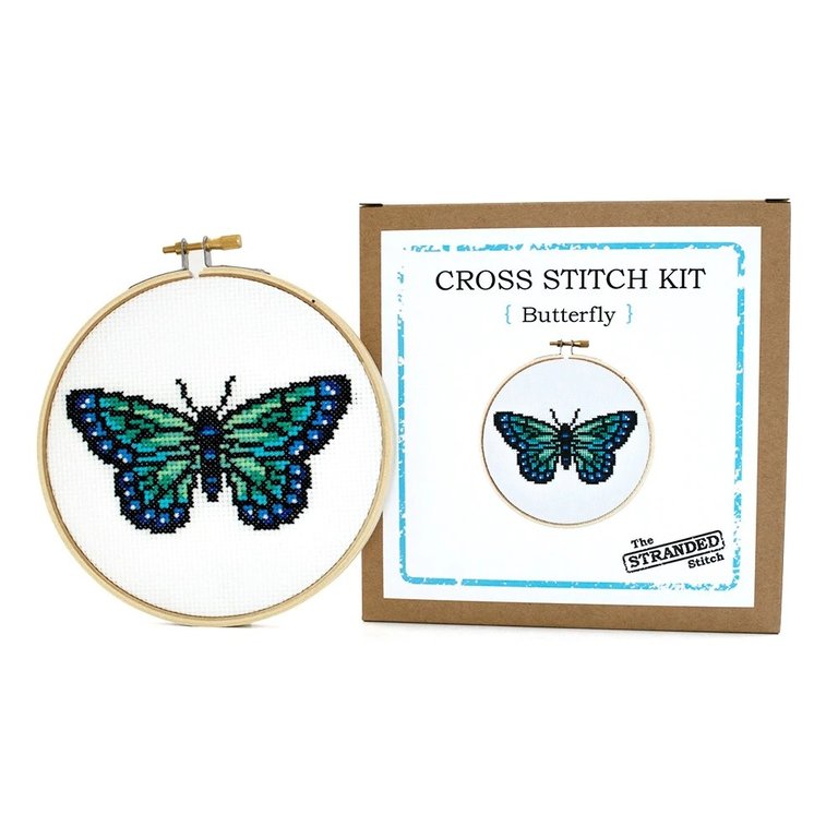 Blue Butterfly Cross Stitch