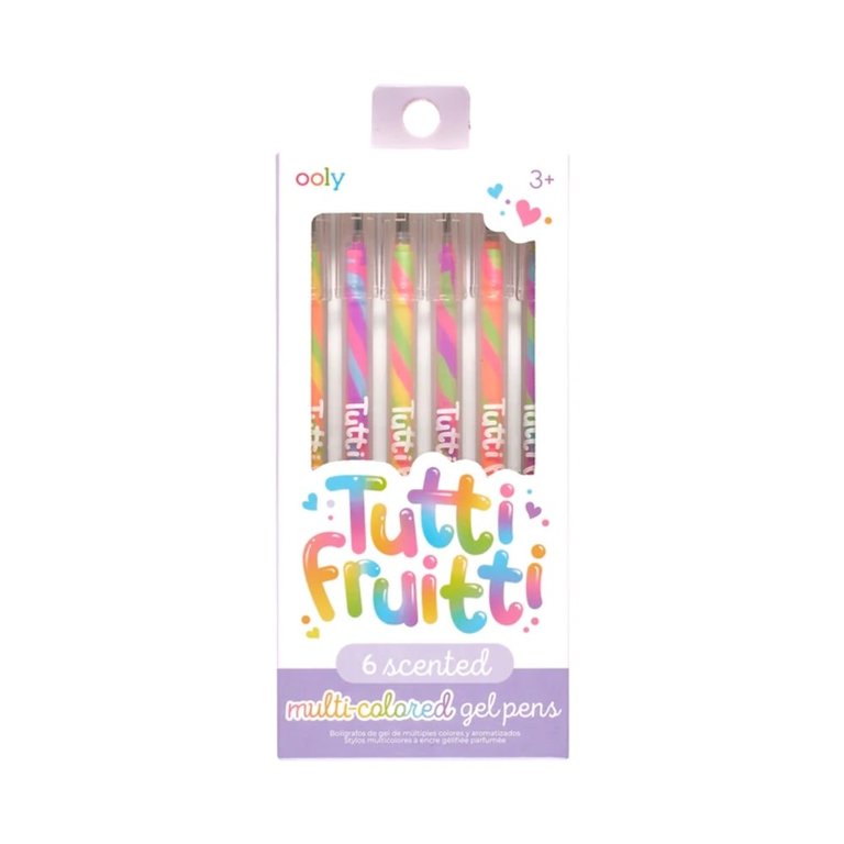 Ooly Tutti Fruitti 6 Scented Multi-colored Gel Pens