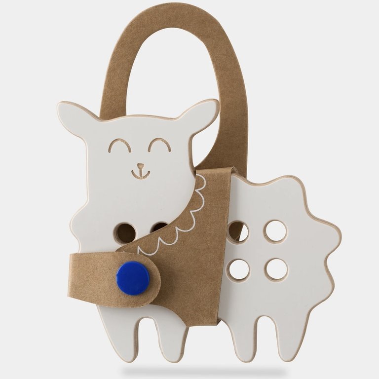 The Sheep Wooden Lacing Toy