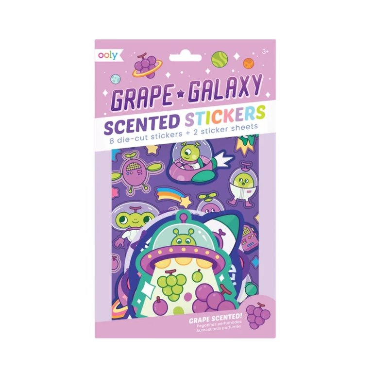 Ooly Grape Galaxy Scented Stickers