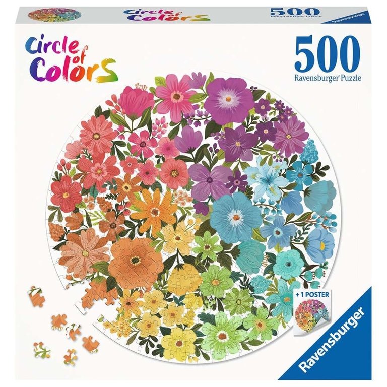 Ravensburger Ravensburger Circle of Colors: Flowers 500pc Jigsaw Puzzle