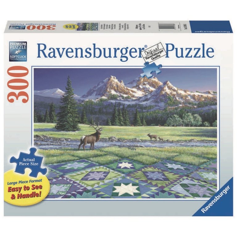 Ravensburger Ravensburger Mountain Quiltscape 300pc Large Piece Jigsaw Puzzle