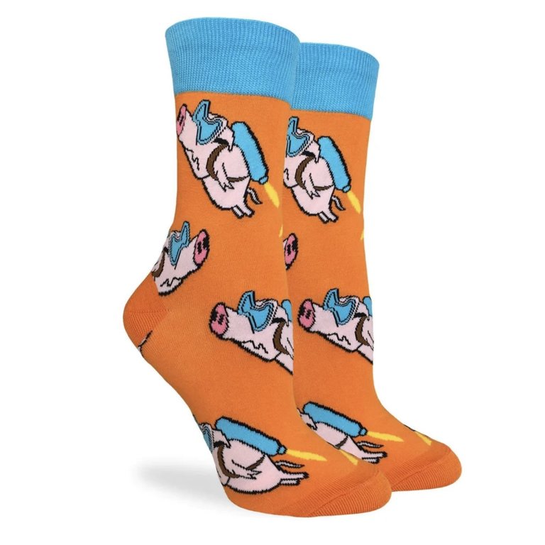 Good Luck Sock Women’s Flying Pig Socks